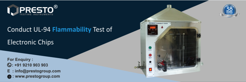 Conduct UL-94 Flammability Test of Electronic Chips